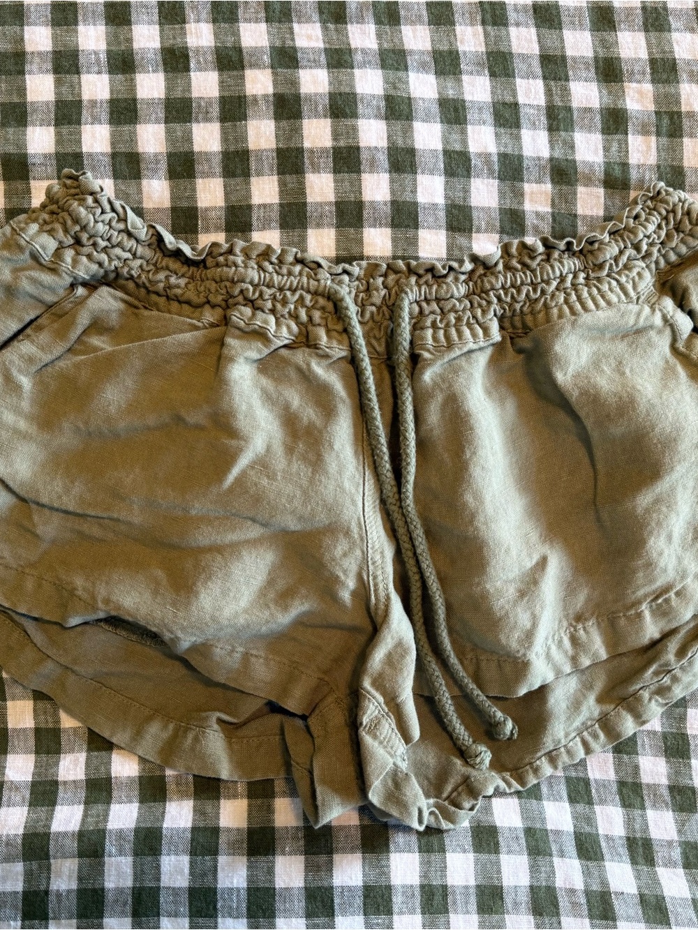 Salt Life Olive Green Drawstring Athletic Shorts